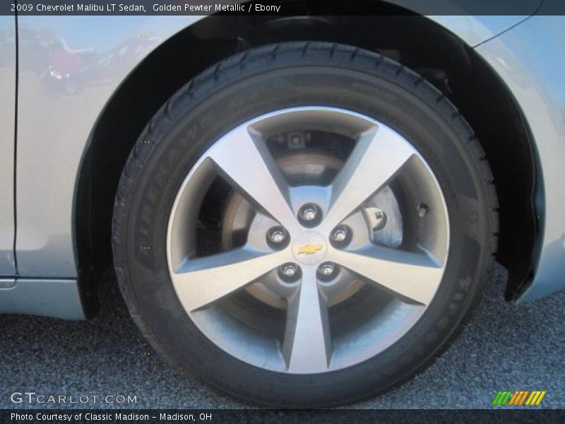 Golden Pewter Metallic / Ebony 2009 Chevrolet Malibu LT Sedan