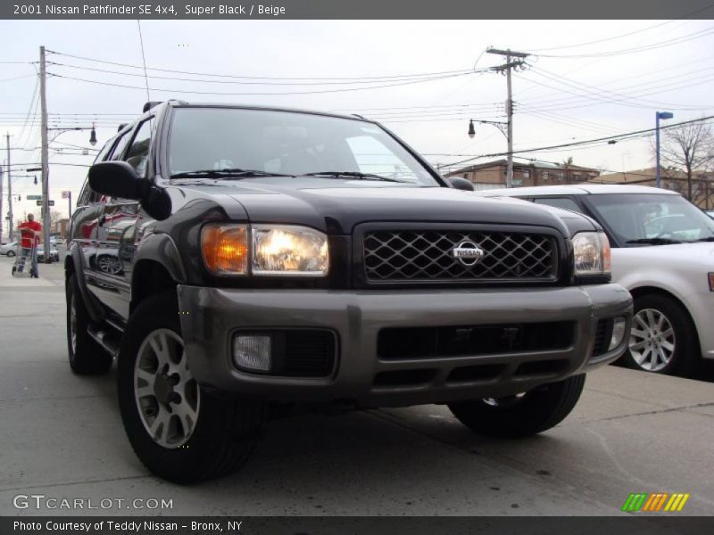 Super Black / Beige 2001 Nissan Pathfinder SE 4x4