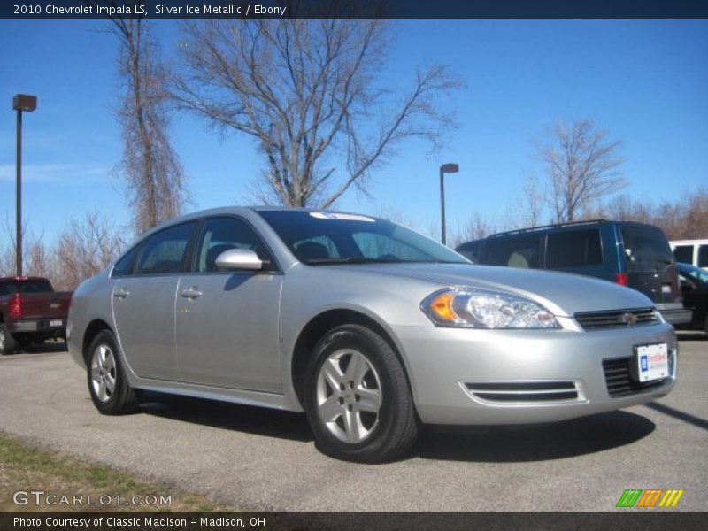 Silver Ice Metallic / Ebony 2010 Chevrolet Impala LS