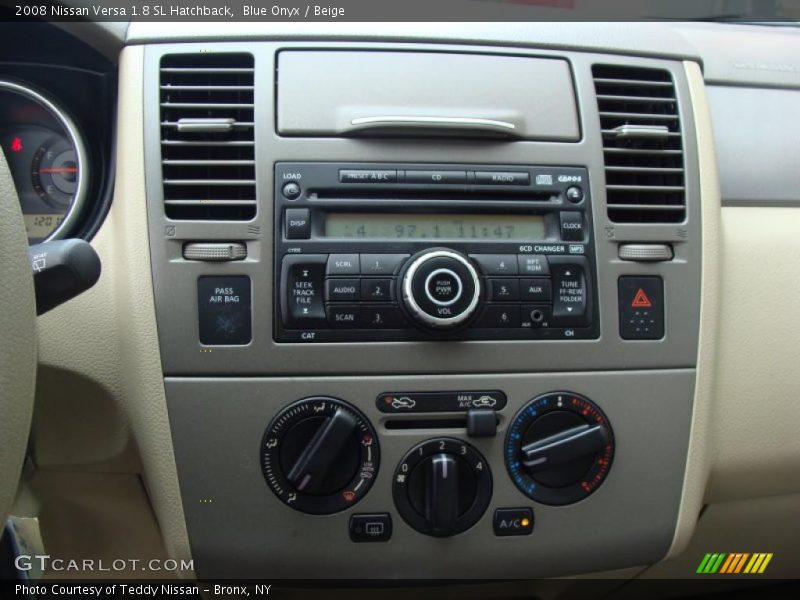 Blue Onyx / Beige 2008 Nissan Versa 1.8 SL Hatchback