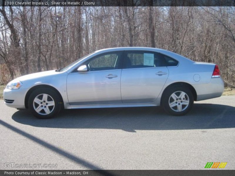 Silver Ice Metallic / Ebony 2010 Chevrolet Impala LS