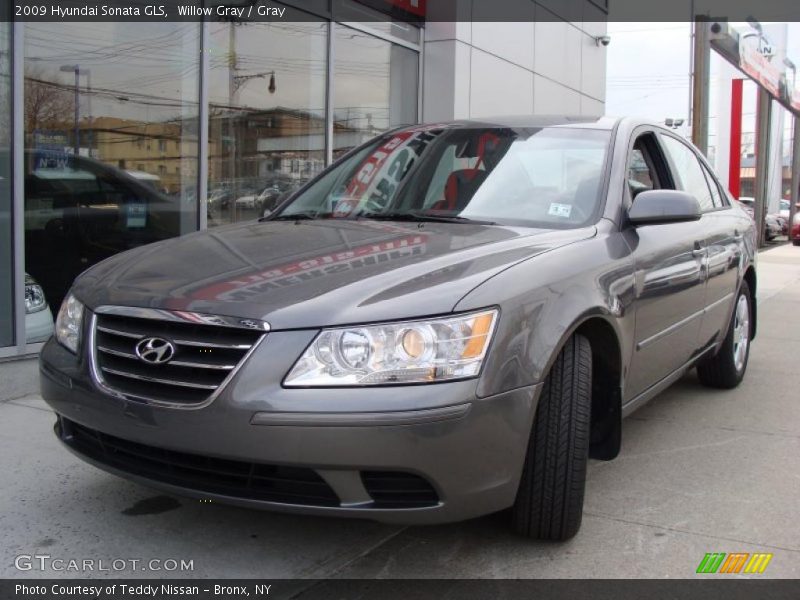 Willow Gray / Gray 2009 Hyundai Sonata GLS