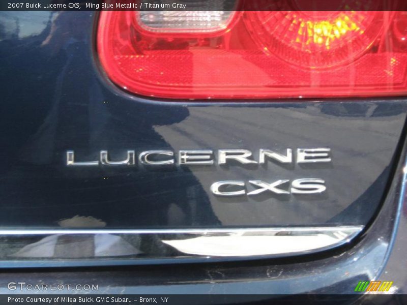 Ming Blue Metallic / Titanium Gray 2007 Buick Lucerne CXS