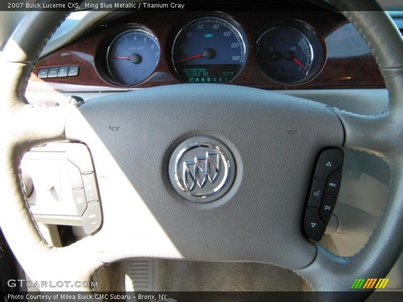 Ming Blue Metallic / Titanium Gray 2007 Buick Lucerne CXS