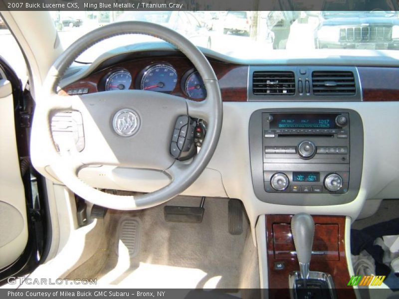 Ming Blue Metallic / Titanium Gray 2007 Buick Lucerne CXS