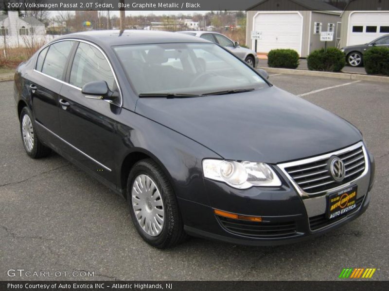 Blue Graphite Metallic / Black 2007 Volkswagen Passat 2.0T Sedan