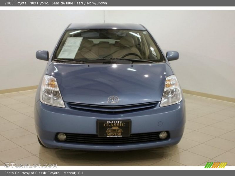 Seaside Blue Pearl / Ivory/Brown 2005 Toyota Prius Hybrid