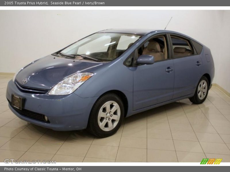 Seaside Blue Pearl / Ivory/Brown 2005 Toyota Prius Hybrid