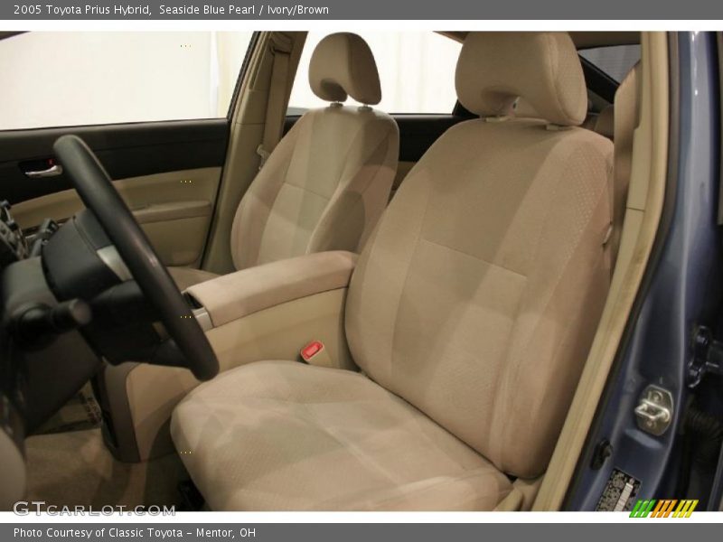 Seaside Blue Pearl / Ivory/Brown 2005 Toyota Prius Hybrid