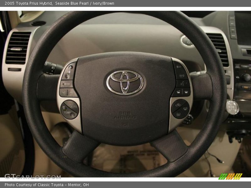 Seaside Blue Pearl / Ivory/Brown 2005 Toyota Prius Hybrid