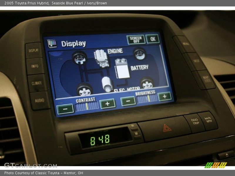 Seaside Blue Pearl / Ivory/Brown 2005 Toyota Prius Hybrid