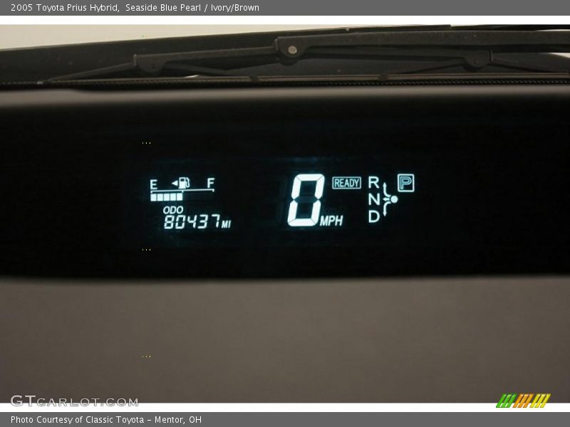 Seaside Blue Pearl / Ivory/Brown 2005 Toyota Prius Hybrid