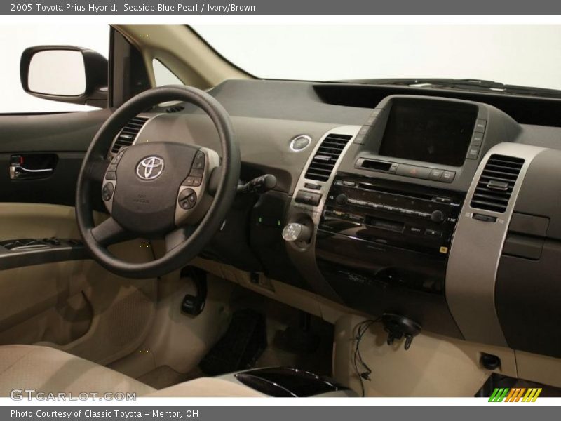 Seaside Blue Pearl / Ivory/Brown 2005 Toyota Prius Hybrid