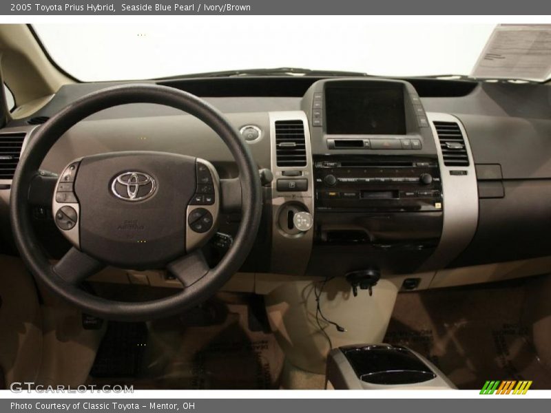 Seaside Blue Pearl / Ivory/Brown 2005 Toyota Prius Hybrid