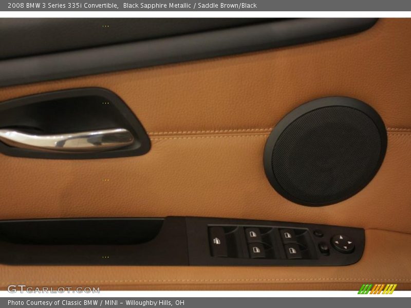 Black Sapphire Metallic / Saddle Brown/Black 2008 BMW 3 Series 335i Convertible