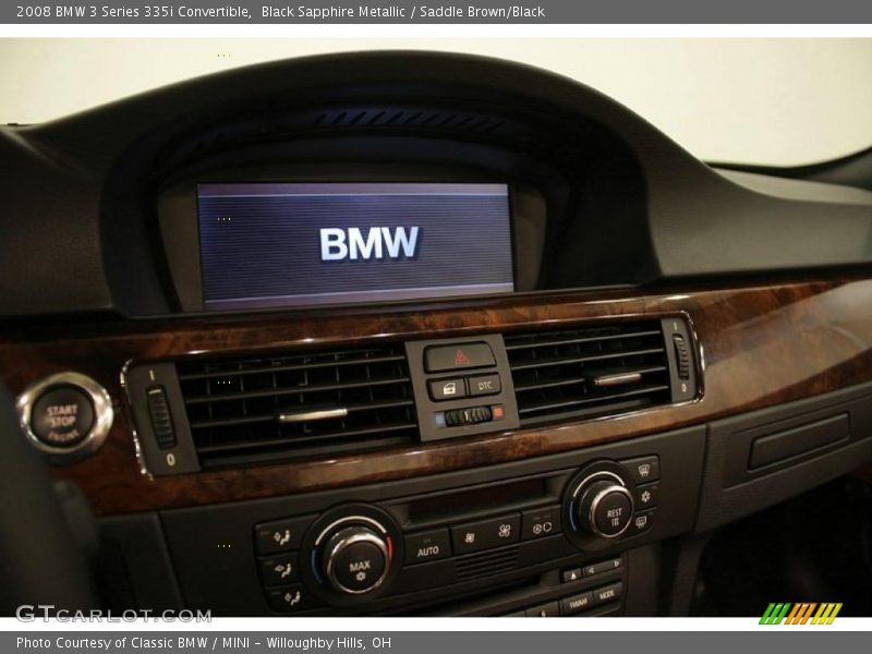 Black Sapphire Metallic / Saddle Brown/Black 2008 BMW 3 Series 335i Convertible