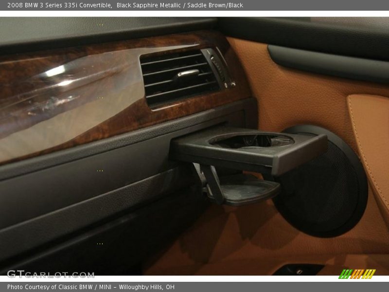 Black Sapphire Metallic / Saddle Brown/Black 2008 BMW 3 Series 335i Convertible