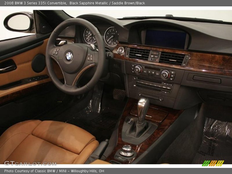 Black Sapphire Metallic / Saddle Brown/Black 2008 BMW 3 Series 335i Convertible