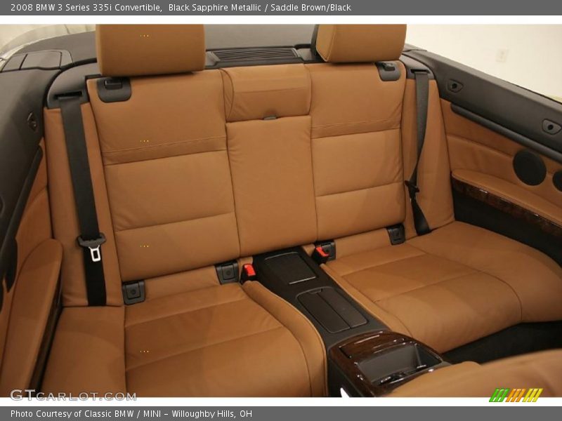 Black Sapphire Metallic / Saddle Brown/Black 2008 BMW 3 Series 335i Convertible