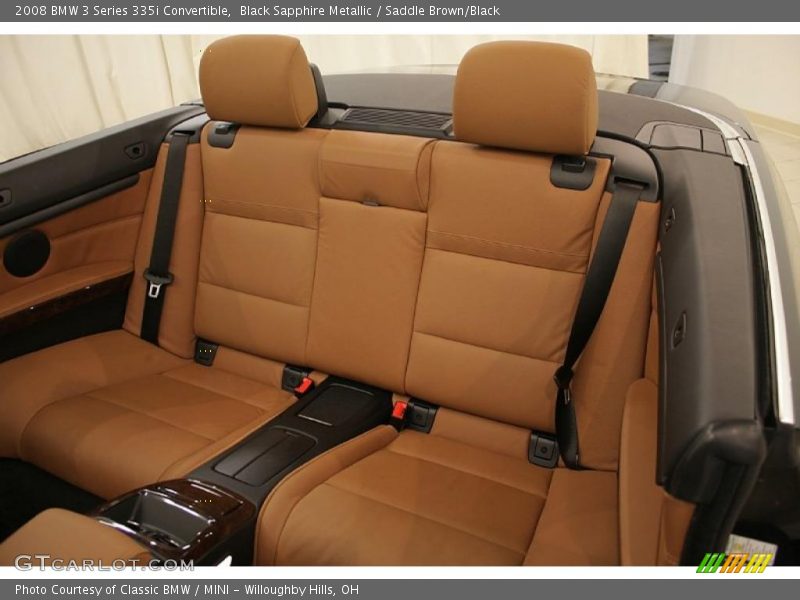 Black Sapphire Metallic / Saddle Brown/Black 2008 BMW 3 Series 335i Convertible