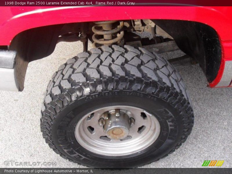 Flame Red / Dark Gray 1998 Dodge Ram 2500 Laramie Extended Cab 4x4