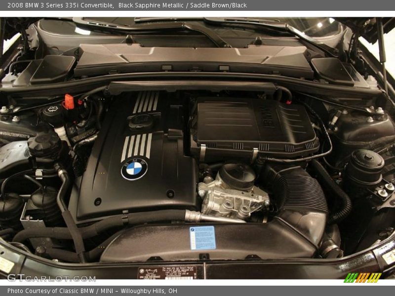 Black Sapphire Metallic / Saddle Brown/Black 2008 BMW 3 Series 335i Convertible