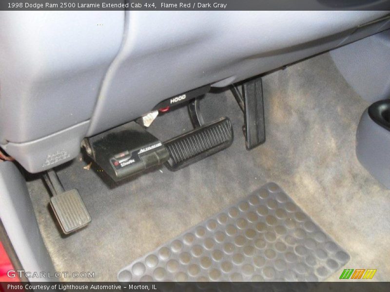 Flame Red / Dark Gray 1998 Dodge Ram 2500 Laramie Extended Cab 4x4