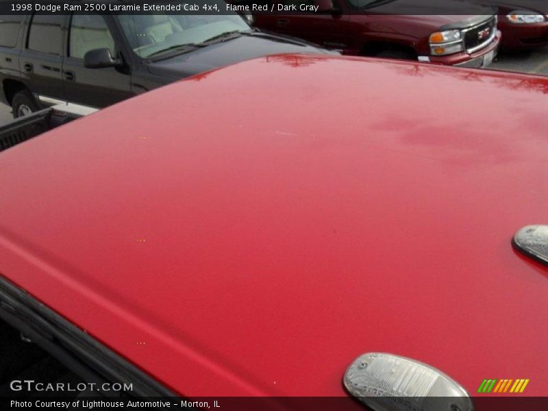 Flame Red / Dark Gray 1998 Dodge Ram 2500 Laramie Extended Cab 4x4