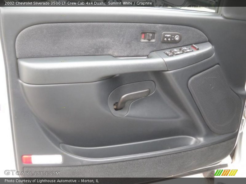 Summit White / Graphite 2002 Chevrolet Silverado 3500 LT Crew Cab 4x4 Dually