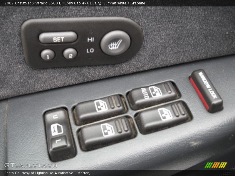 Summit White / Graphite 2002 Chevrolet Silverado 3500 LT Crew Cab 4x4 Dually