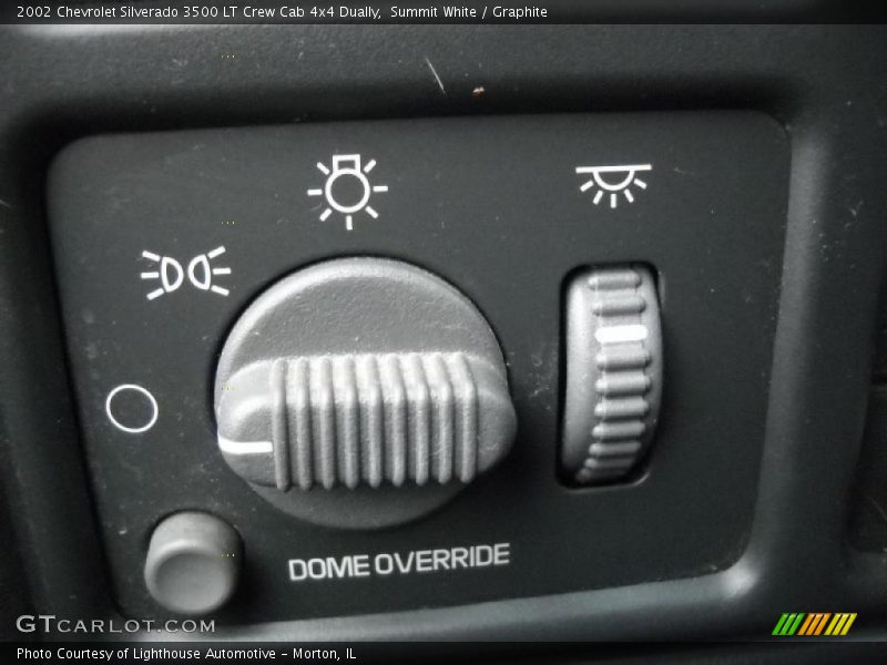 Summit White / Graphite 2002 Chevrolet Silverado 3500 LT Crew Cab 4x4 Dually