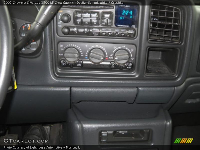Summit White / Graphite 2002 Chevrolet Silverado 3500 LT Crew Cab 4x4 Dually