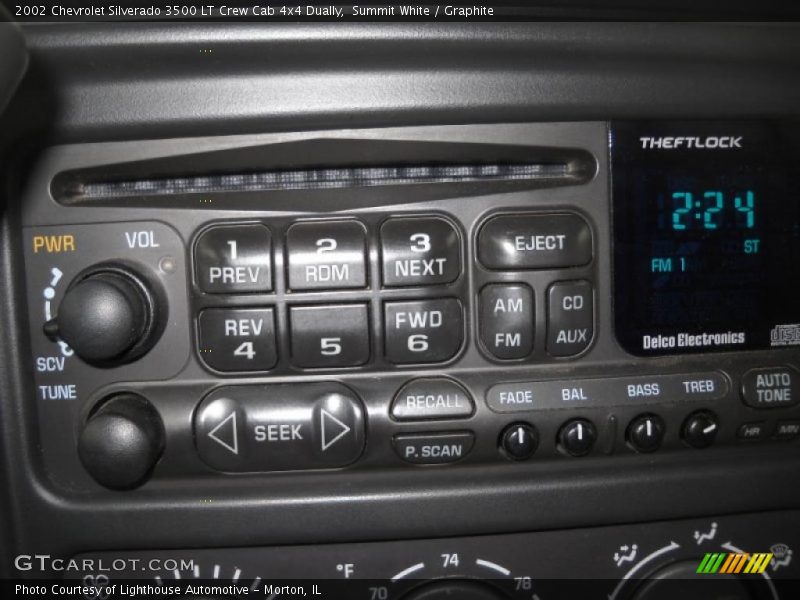 Summit White / Graphite 2002 Chevrolet Silverado 3500 LT Crew Cab 4x4 Dually