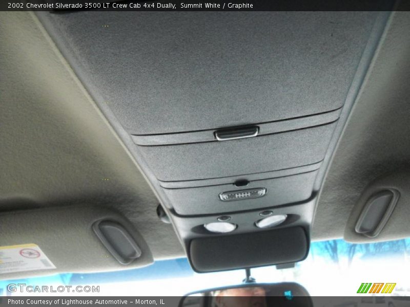 Summit White / Graphite 2002 Chevrolet Silverado 3500 LT Crew Cab 4x4 Dually