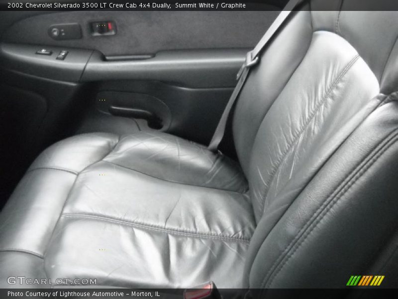 Summit White / Graphite 2002 Chevrolet Silverado 3500 LT Crew Cab 4x4 Dually