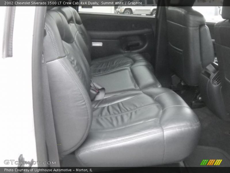 Summit White / Graphite 2002 Chevrolet Silverado 3500 LT Crew Cab 4x4 Dually