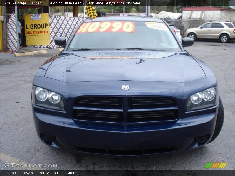 Midnight Blue Pearl / Dark Slate Gray/Light Graystone 2006 Dodge Charger SE