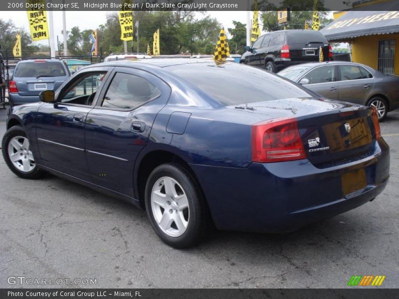 Midnight Blue Pearl / Dark Slate Gray/Light Graystone 2006 Dodge Charger SE