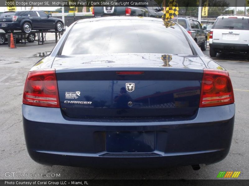 Midnight Blue Pearl / Dark Slate Gray/Light Graystone 2006 Dodge Charger SE