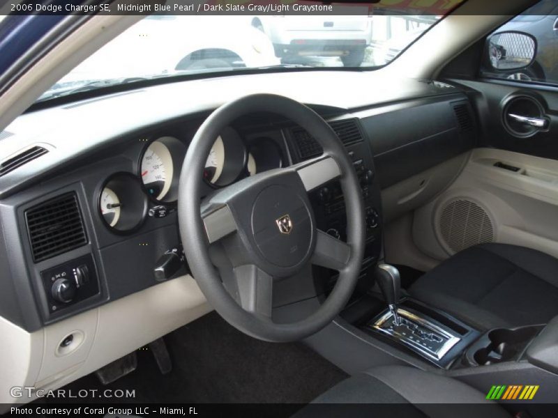 Midnight Blue Pearl / Dark Slate Gray/Light Graystone 2006 Dodge Charger SE