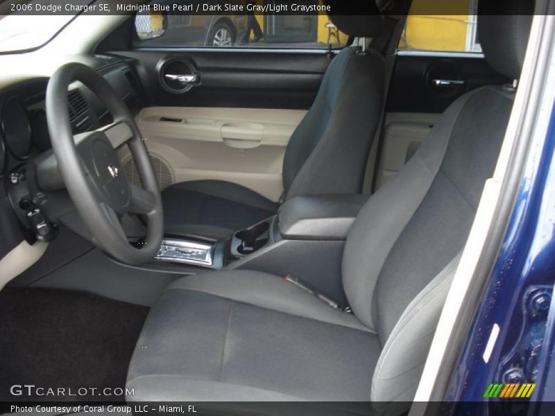 Midnight Blue Pearl / Dark Slate Gray/Light Graystone 2006 Dodge Charger SE
