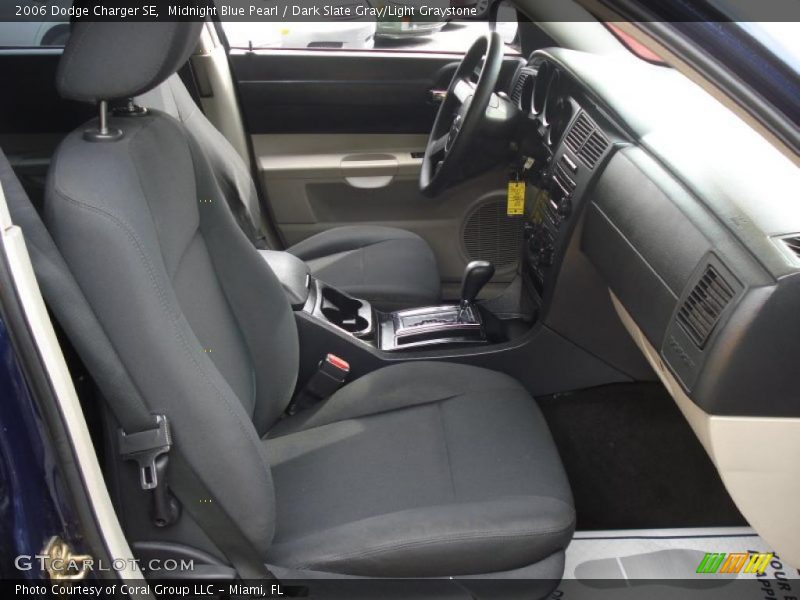 Midnight Blue Pearl / Dark Slate Gray/Light Graystone 2006 Dodge Charger SE