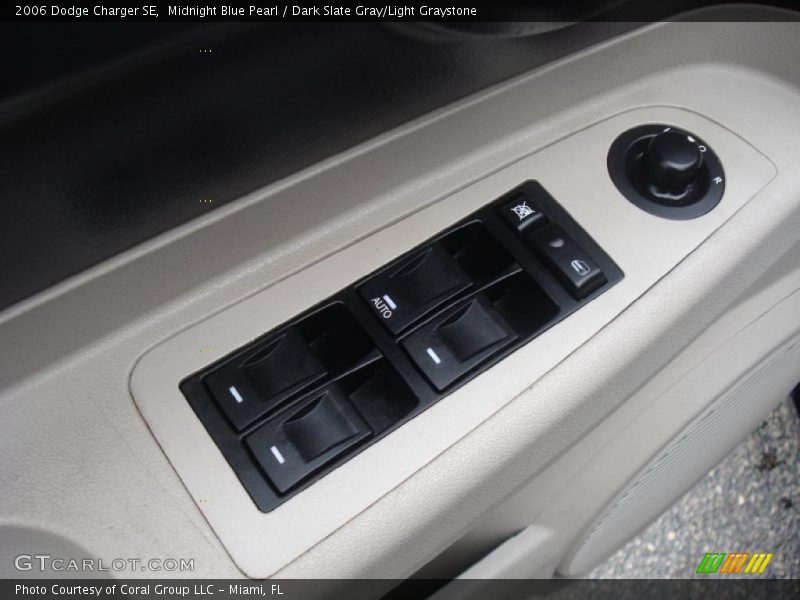 Midnight Blue Pearl / Dark Slate Gray/Light Graystone 2006 Dodge Charger SE