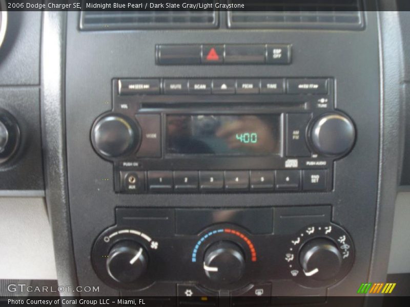 Midnight Blue Pearl / Dark Slate Gray/Light Graystone 2006 Dodge Charger SE