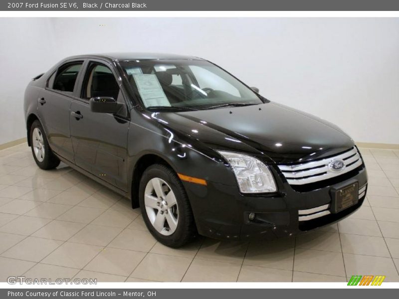 Black / Charcoal Black 2007 Ford Fusion SE V6