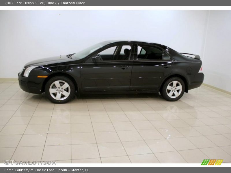 Black / Charcoal Black 2007 Ford Fusion SE V6