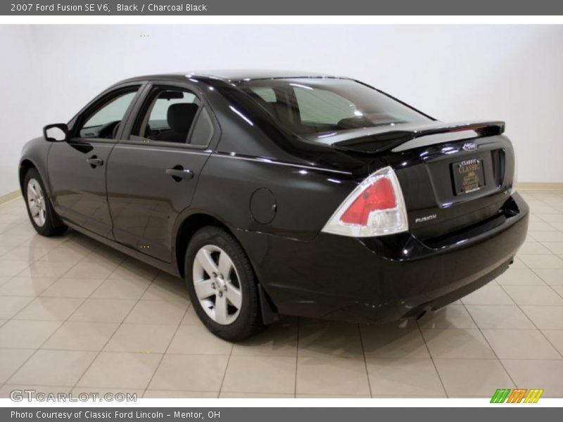 Black / Charcoal Black 2007 Ford Fusion SE V6