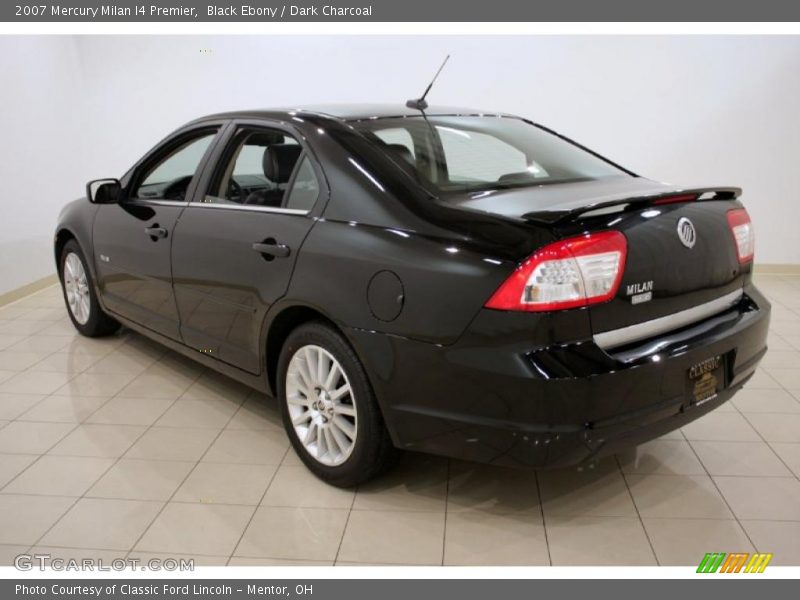 Black Ebony / Dark Charcoal 2007 Mercury Milan I4 Premier