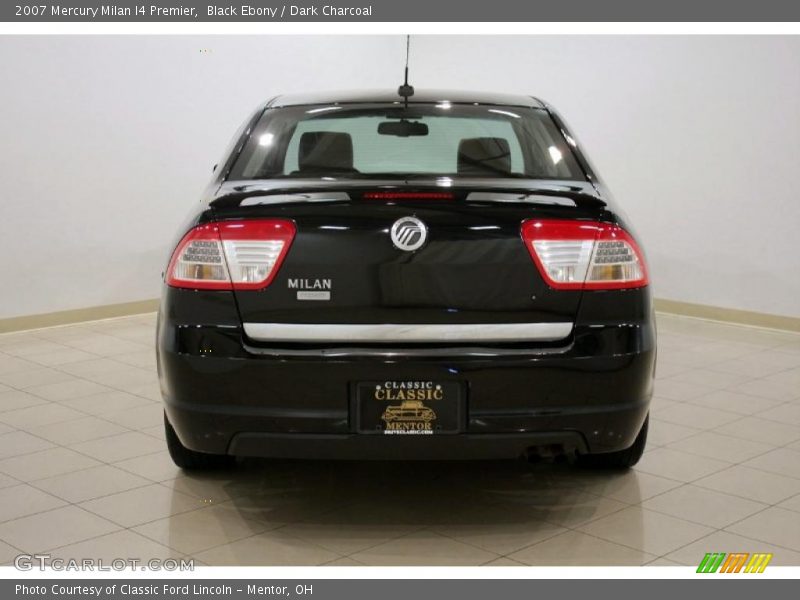 Black Ebony / Dark Charcoal 2007 Mercury Milan I4 Premier