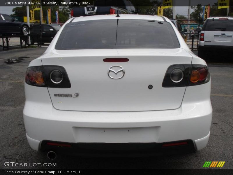 Rally White / Black 2004 Mazda MAZDA3 s Sedan